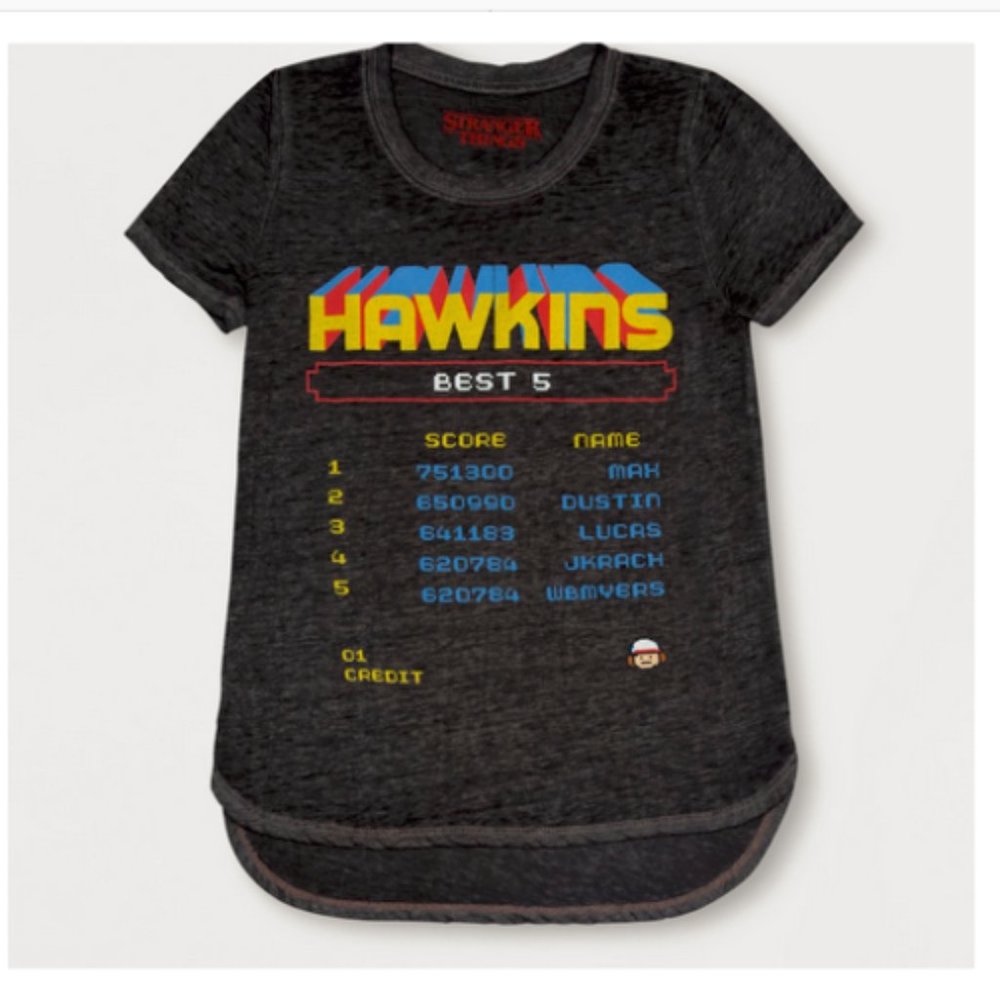 New Hawkins 5 Stranger Things XS 4-5 Tee Shirt